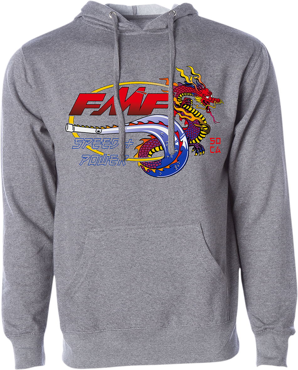 FMF Fire Starter Hoodie - Heather Gray - Small FA21121901HGSM 3050-5869