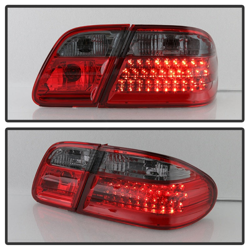 Xtune Mercedes Benz W210 E-Class 96-02 LED Tail Lights Red Smoke ALT-CL-MBW210-LED-RSM 5020659