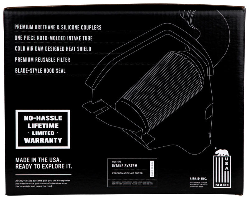 Airaid 06-10 Charger / 05-08 Magnum 5.7/6.1L Hemi CAD Intake System w/ Tube (Dry / Red Media) 351-199