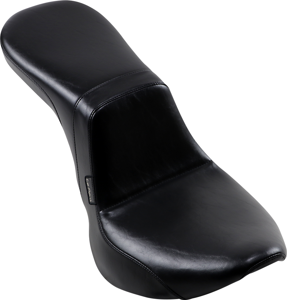 LE PERA Daytona 2-Up Seat - Without Backrest - Smooth - Black - Softail LYB-543S