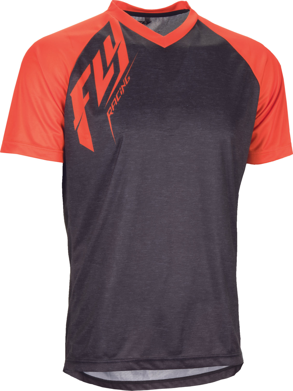 FLY RACING Action Jersey Shirt Dark Grey Heather/Orange Sm 352-0739S