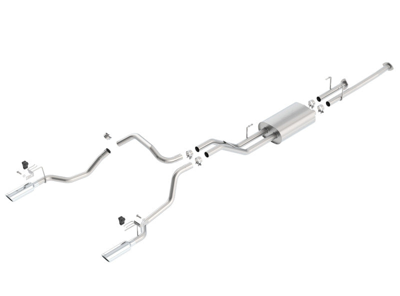 Borla 14-15 Toyota Tundra 4.6L/5.7L Crew Max SB DC SB Touring Cat Back Exhaust Dual Split Rear Exit 140638