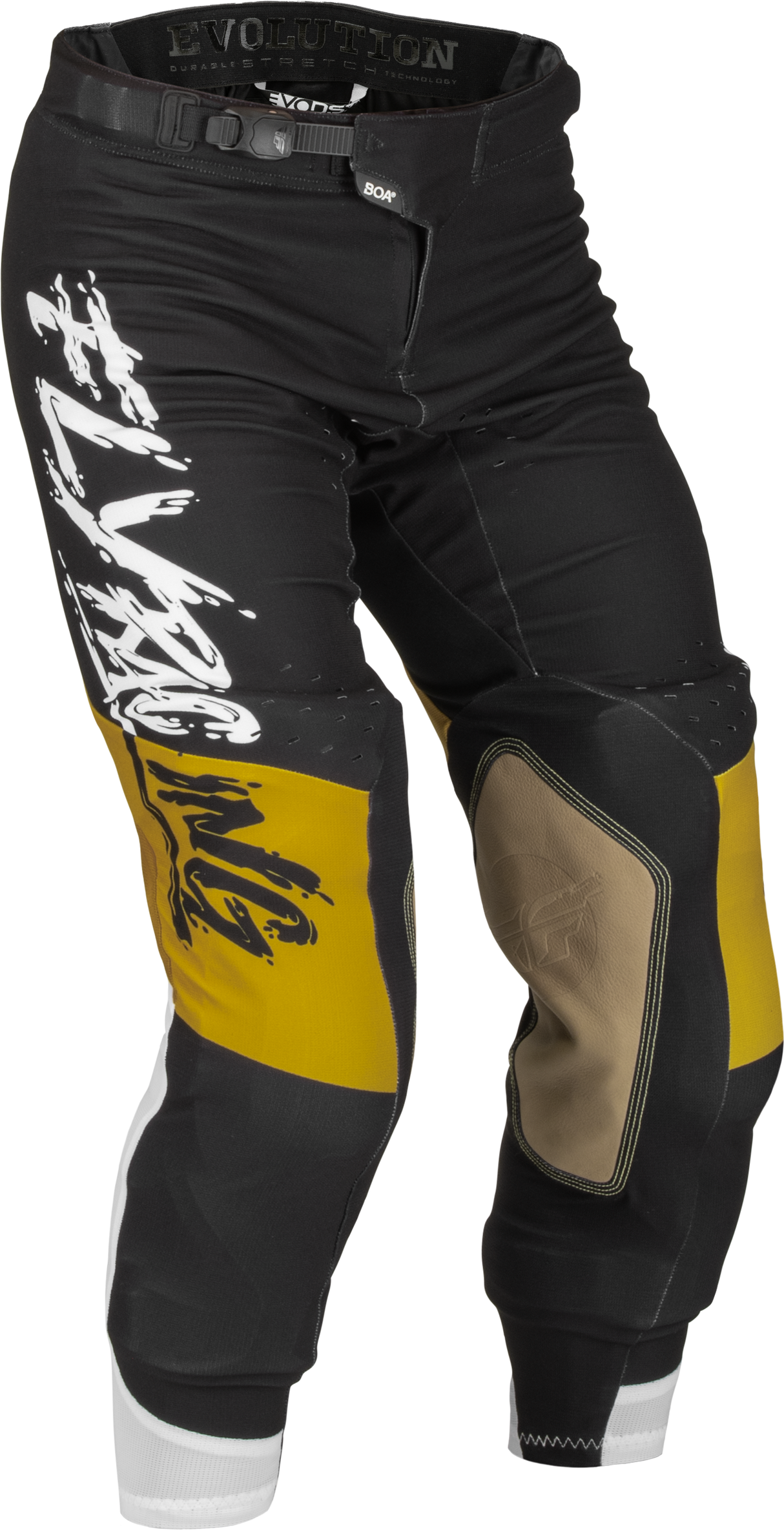 FLY RACING Evolution Dst L.E. Brazen Pants White/Gold/Black Sz 38 376-13438