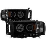 Spyder Dodge Ram 1500 02-05 03-05 Projector Headlights LED Halo LED Blk Smke PRO-YD-DR02-HL-BSM 5078384