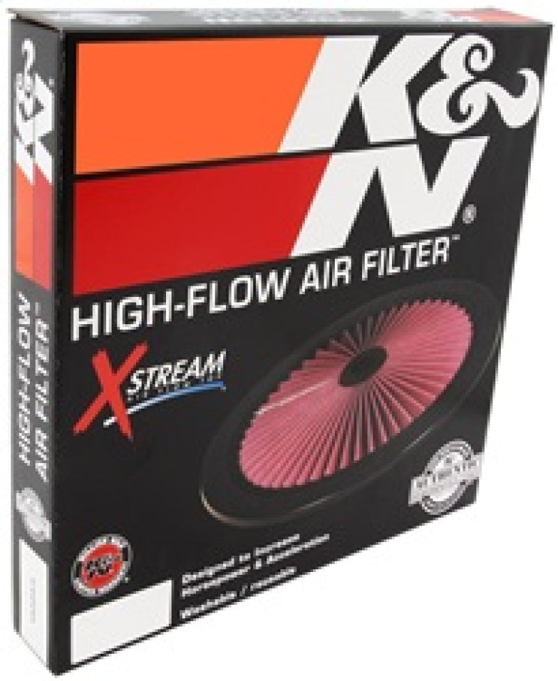 K&N X-Stream Top Filter X-Stream 14 inch OD Chrome 66-1401XP