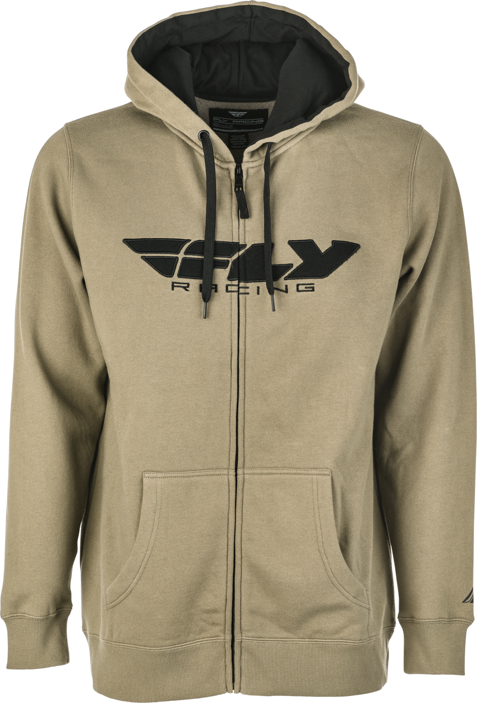 FLY RACING Fly Corporate Zip Up Hoodie Tan/Black 2x 354-01942X