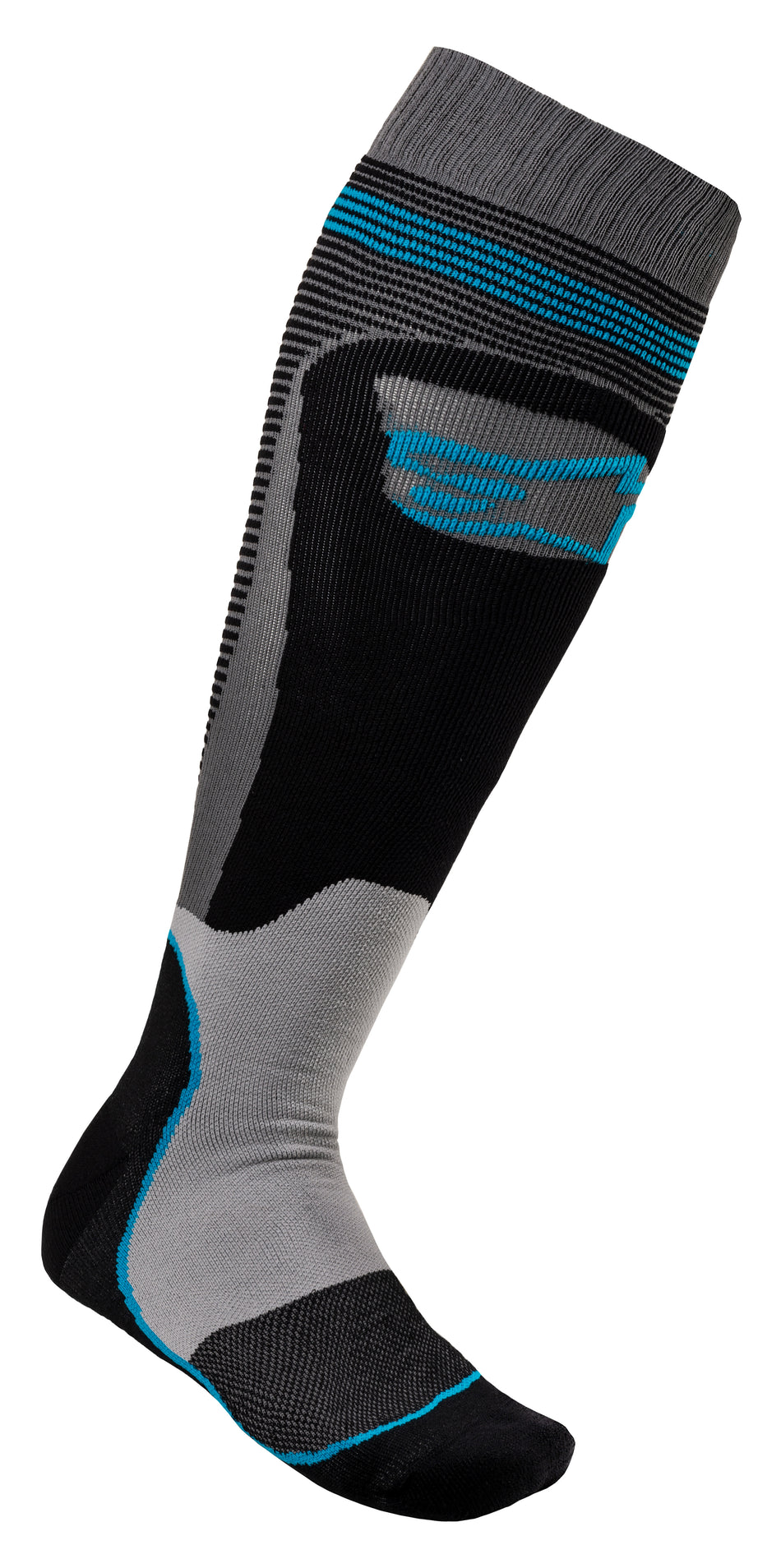 ALPINESTARS Mx Plus-1 Socks Black/Cyan Medium 4701820-1079-M