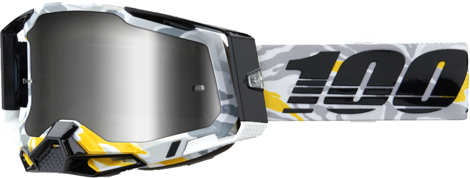100% Racecraft 2 Goggle Korb Mirror Silver Lens 50010-00019