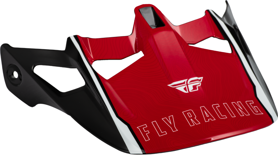 FLY RACING Werx-R Helmet Visor Red Carbon 73-92844