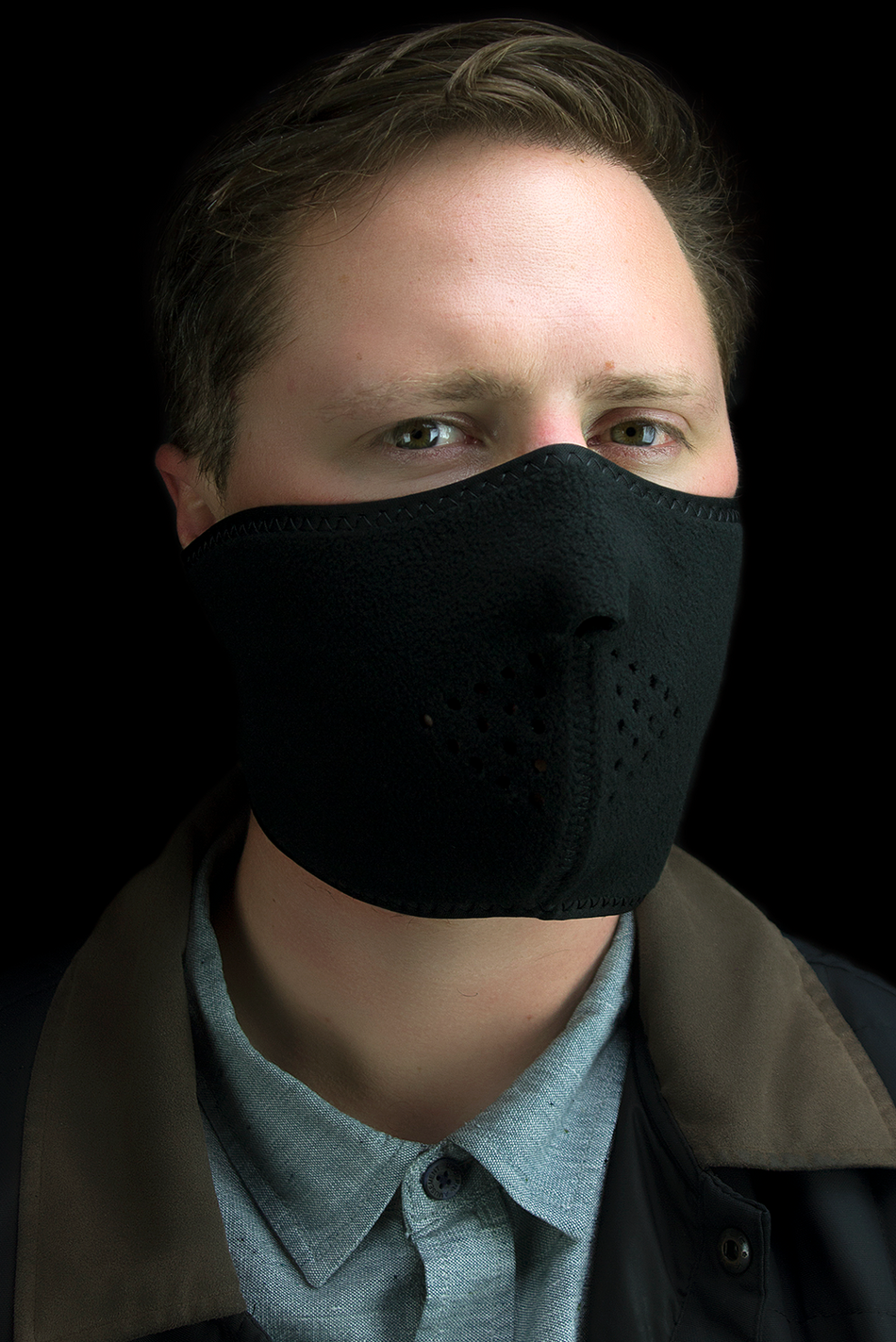 ZAN HEADGEAR Half Mask - Black WNFM114H