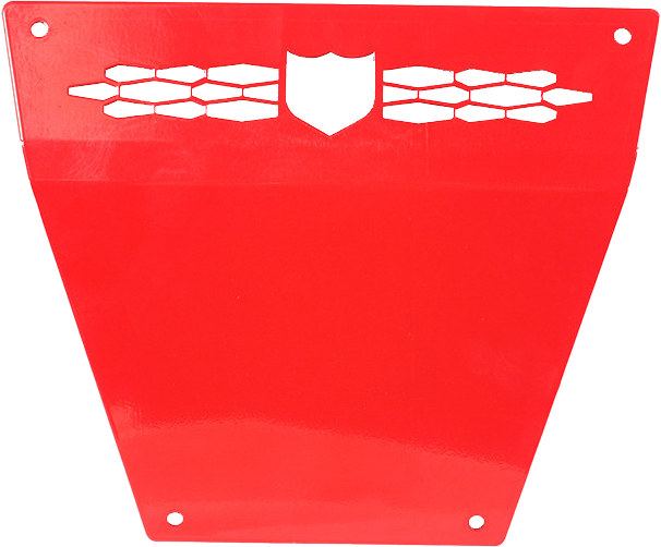 PRO ARMOR Front Race Skid Plate Red Pol P141P363RD-293