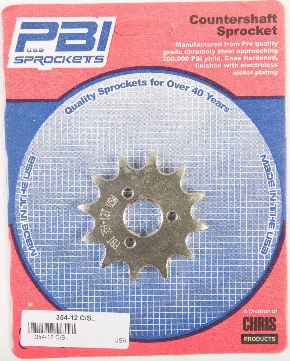 PBIFront Cs Sprocket 12t-520 Hon/Mts/Yam354-12 A