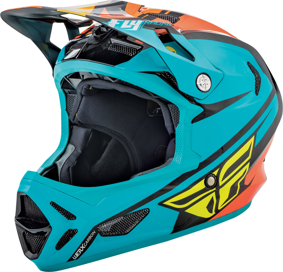 FLY RACING Werx "Rival" Graphic Teal/Orange/Black Md 73-9208M