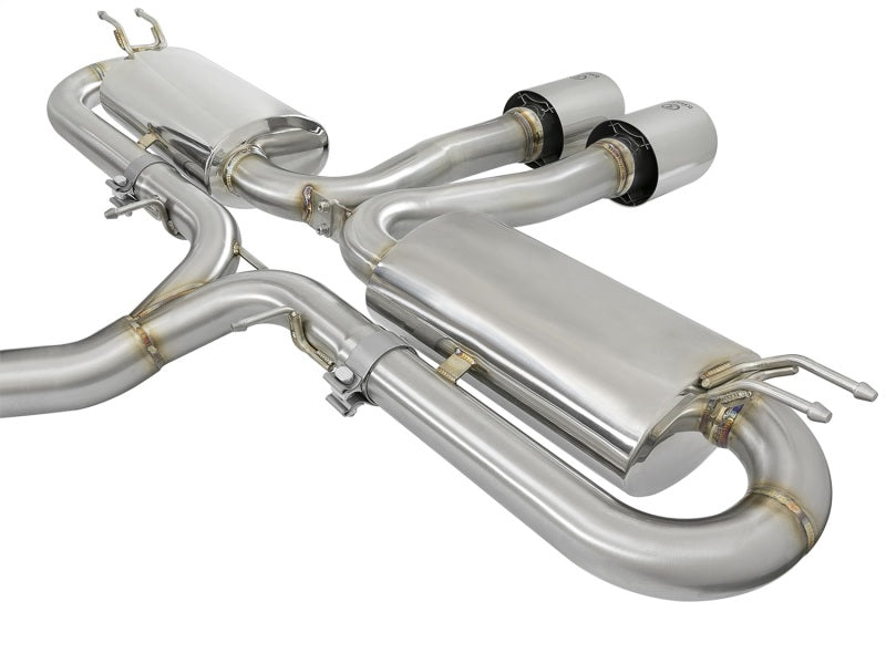 aFe Takeda 3in 304 SS Cat-Back Exhaust System w/Polished Tips 2017+ Honda Civic Si (4dr) I4 1.5L (t) 49-36621-P