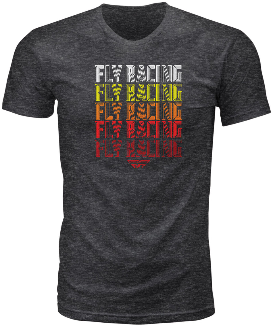 FLY RACING Fly Nostalgia Tee Dark Grey Heather 2x 352-06382X