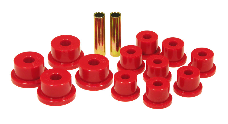 Prothane 85-88 Suzuki Samurai Spring & Shackle Bushings (OEM Shackles) - Red 17-1001