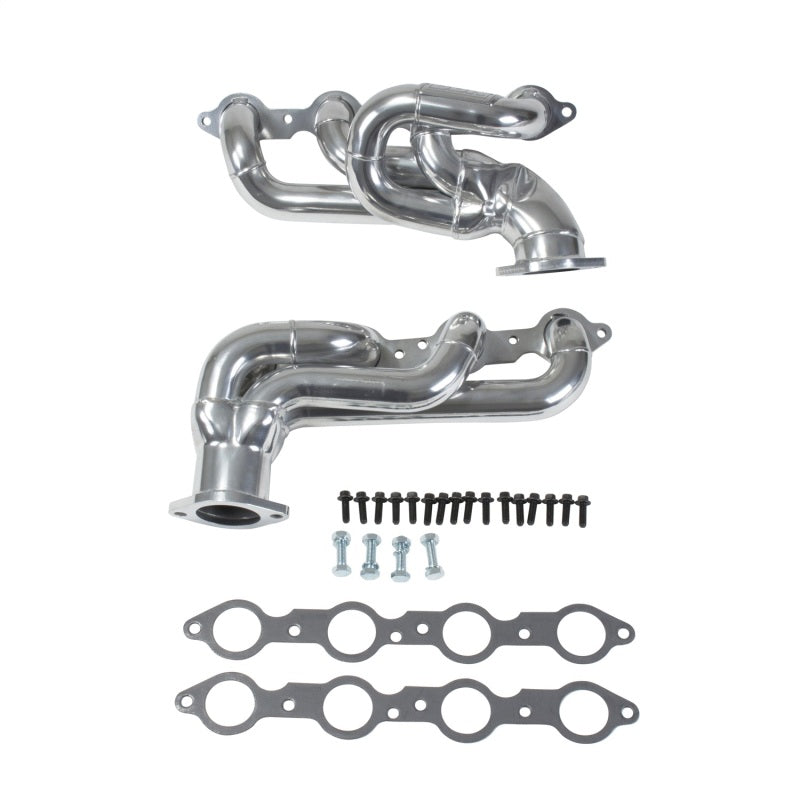 BBK 10-15 Camaro LS3 L99 Shorty Tuned Length Exhaust Headers - 1-3/4 Silver Ceramic 40200