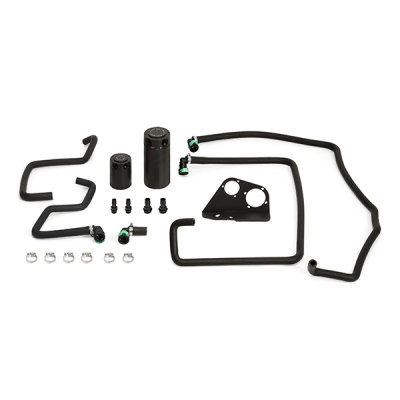 Mishimoto 15-16 Ford F-150 EcoBoost 3.5L Baffled Oil Catch Can Kit - Black MMBCC-F35T-15SBE