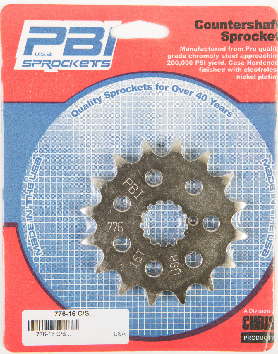 PBIFront Cs Sprocket Steel 16t-530 Kaw/Suz/Yam776-16