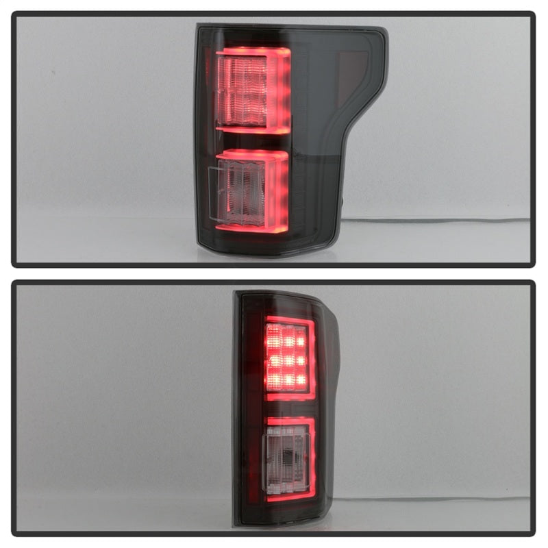 Spyder 18-19 Ford F-150 (w/o Blind Spot Sensor) LED Tail Lights - Blk Smk (ALT-YD-FF15018-LED-BSM) 5085672