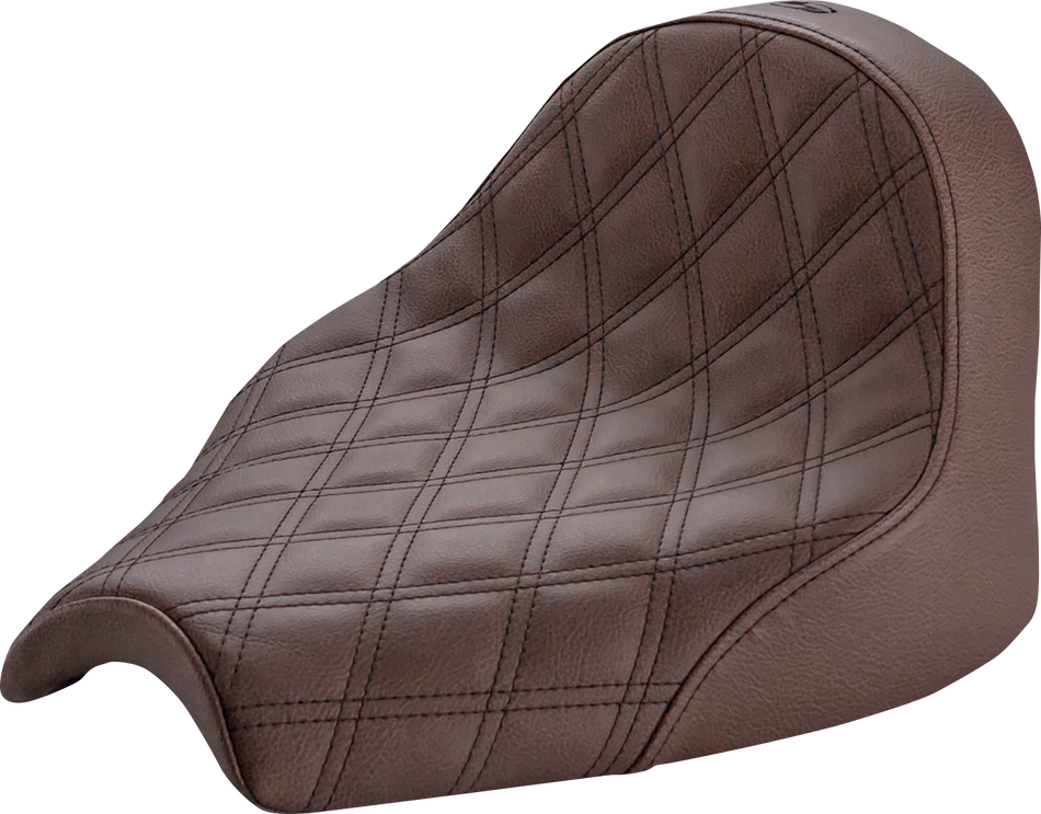 SADDLEMEN Seat - Renegade Solo - Lattice Stitched - Brown I21-04-002BLS