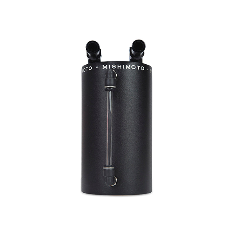 Mishimoto Large Aluminum Oil Catch Can - Wrinkle Black MMOCC-LAWBK