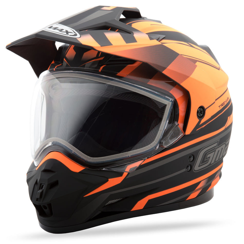 GMAX Gm-11s Sport Helmet Trekka Matte Black/Hi-Vis Orange L G2116696 F.TC-26