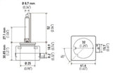 Hella Xenon D1S Bulb PK32d-2 85V 35W 5000k LAD1S 5000 K