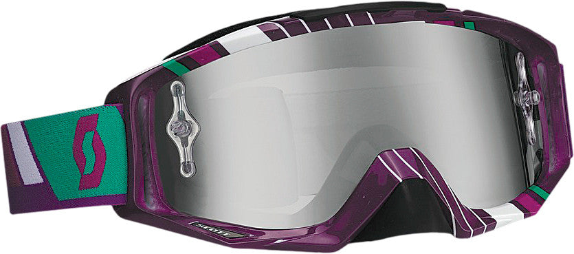 SCOTT Tyrant Goggle Race Purple/ Paste Green W/Chrome Lens 221330-4600269