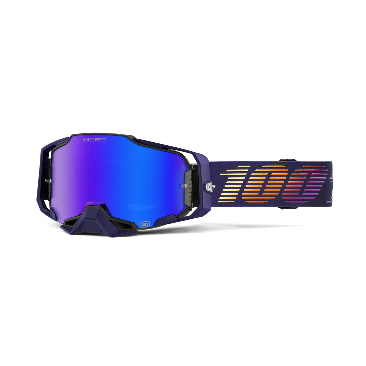 100% Armega Hiper Goggle Agenda Mirror Blue Lens 50003-00009