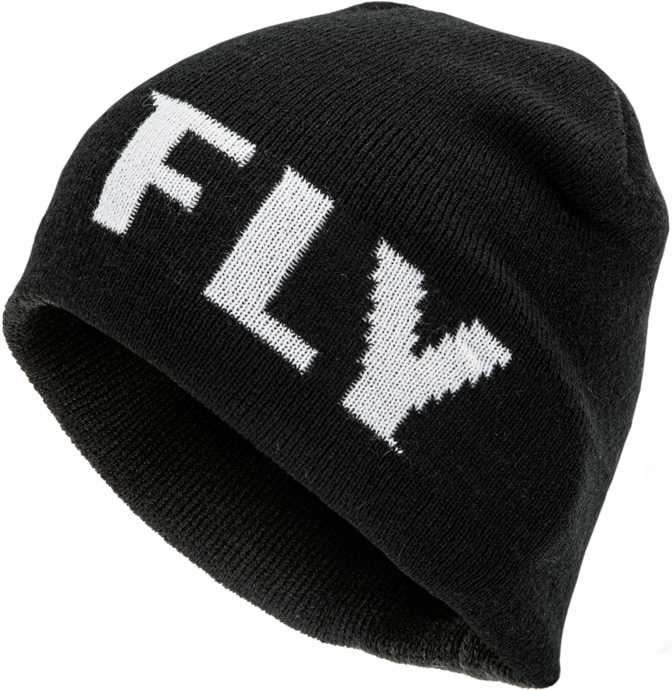 FLY RACING Fly Fitted Beanie Black/White 351-0155