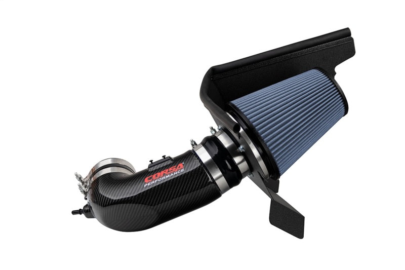 Corsa 17-21 Chevrolet Camaro ZL1 Carbon Fiber Air Intake w/ MaxFlow 5 Oil Filtration 44005