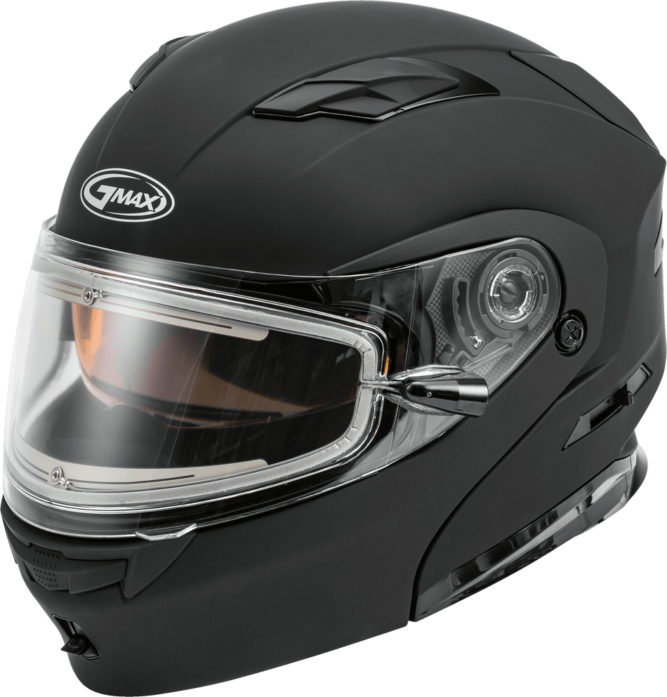 GMAX Md-01s Modular Snow Helmet W/Electric Shield Matte Blk Lg G4010076D ELEC-ECE