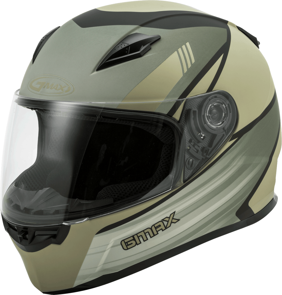 GMAX Ff-49 Full-Face Deflect Helmet Smk Shield Matte Tan/Khaki Xs G1494533