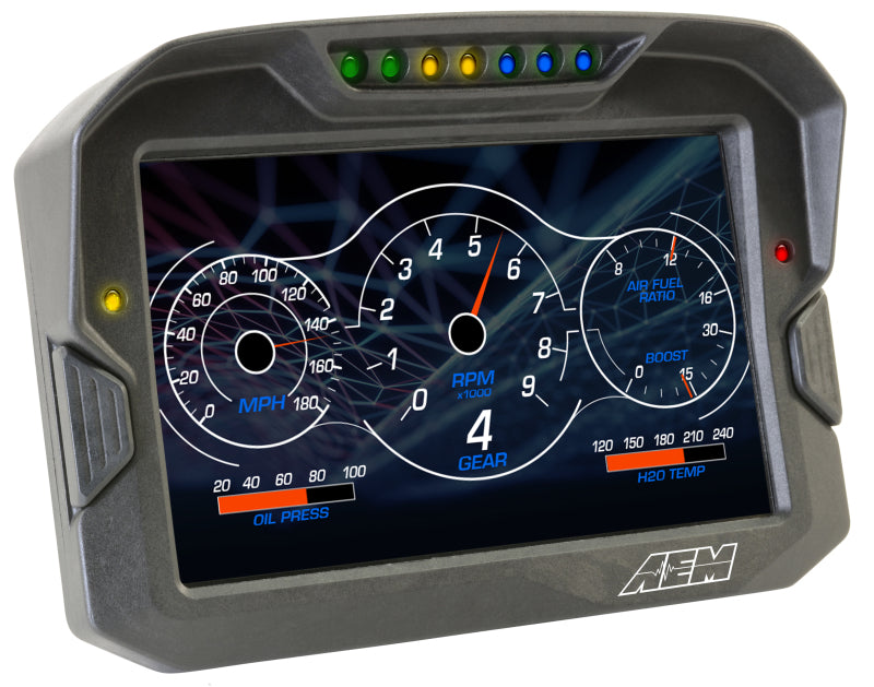 AEM CD-7 Non Logging GPS Enabled Race Dash Carbon Fiber Digital Display w/o VDM (CAN Input Only) 30-5702