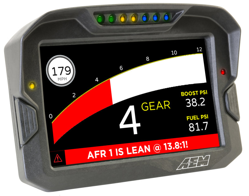 AEM CD-7 Non Logging GPS Enabled Race Dash Carbon Fiber Digital Display w/o VDM (CAN Input Only) 30-5702