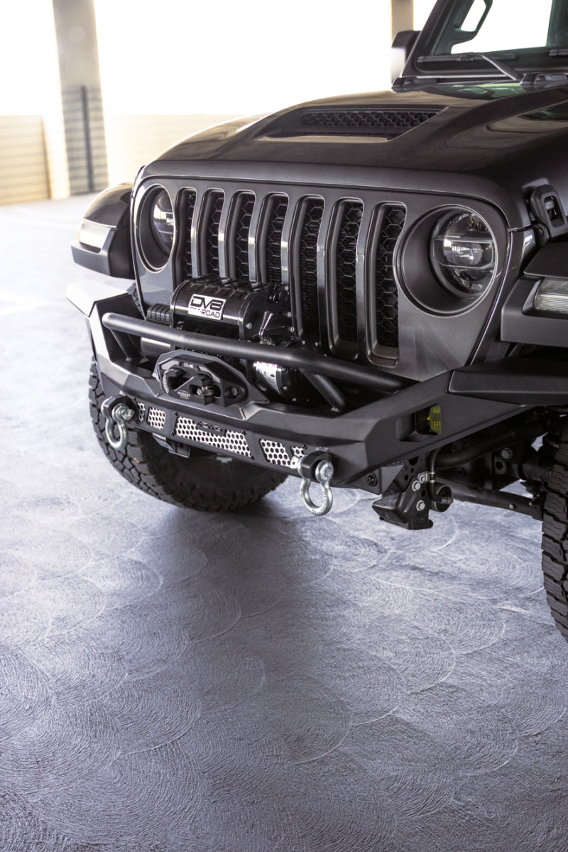 DV8 Offroad 07-18 Jeep Wrangler JK / 18-23 Wrangler JL / 20-23 Gladiator JT MTO Series Front Bumper FBJL-12