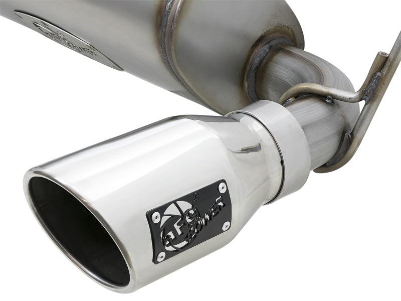 aFe Rebel Series 2.5in 409 SS Cat-Back Exhaust w/ Polished Tips 07+ Jeep Wrangler (JK) V6 3.6L/3.8L 49-48062-P