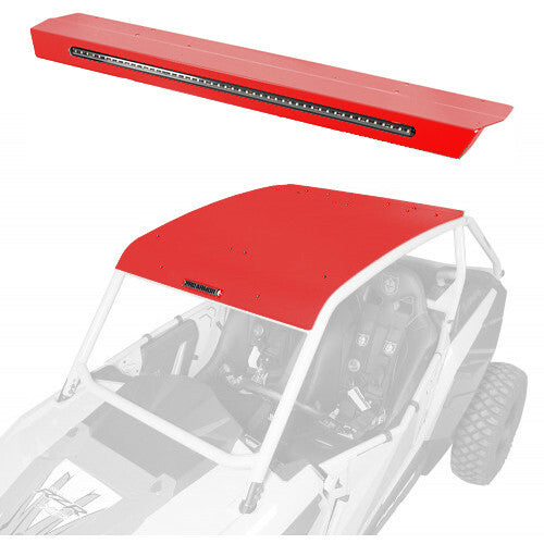 PRO ARMOR Asylum Roof W/ Light Bar Red P141R123RD