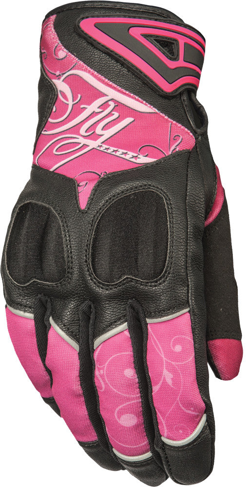FLY RACING Women's Venus Gloves Pink/Black Sm #5884 476-6121~2