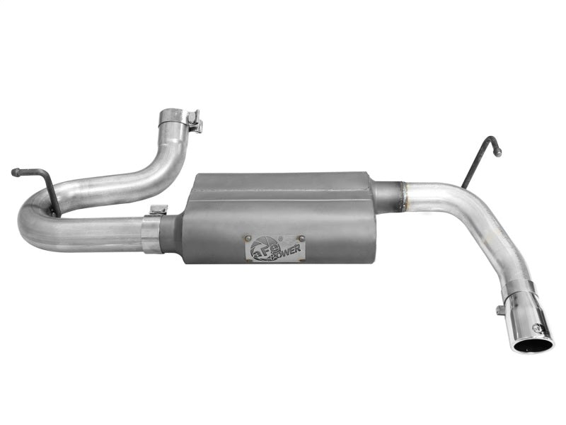 aFe Scorpion 2-1/2in Alum Steel Axle-Back Exhaust w/Polished Tip 07-18 Jeep Wrangler JK V6-3.6/3.8L 49-08047-P