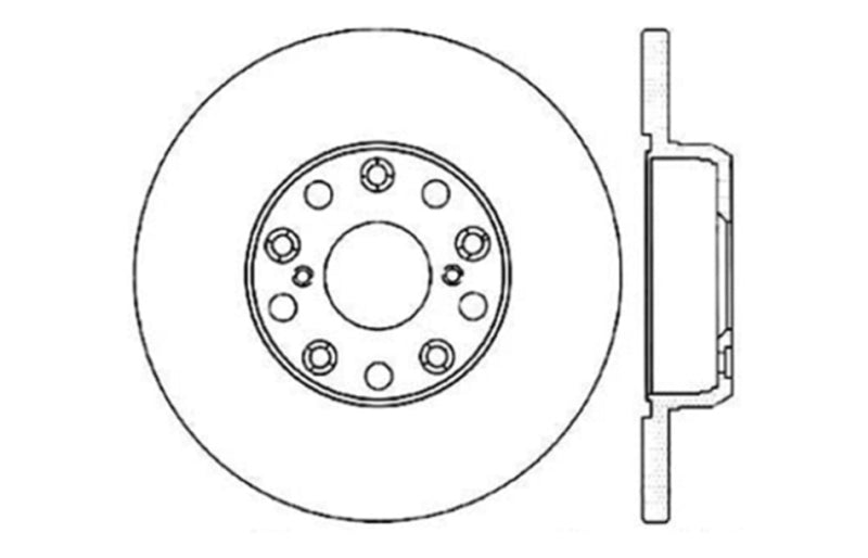 StopTech 00-05 Lexus IS300 / 02-09 Lexus SC430 / 98-05 GS300/GS350/GS400/GS430/GS450H SportStop Slo 127.44090L