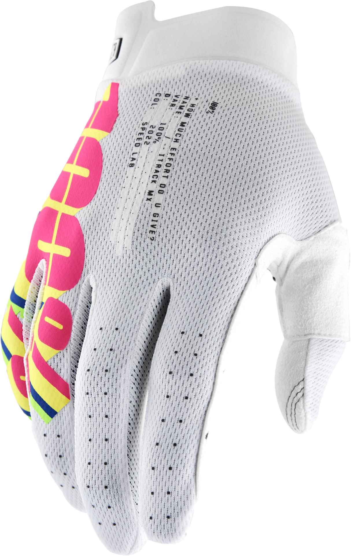 100% Itrack Gloves System White Md 10008-00041