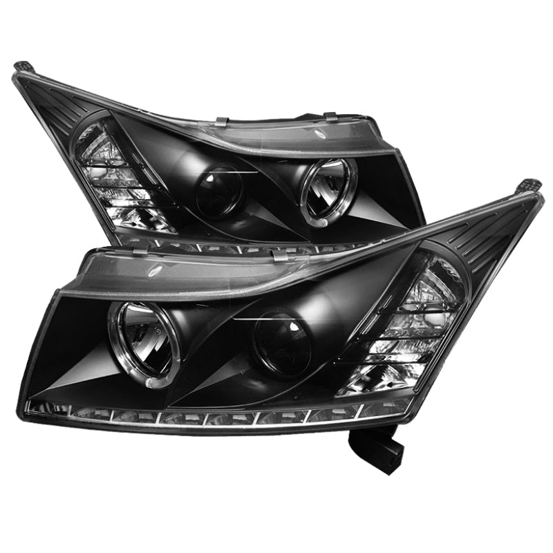 Spyder Chevy Cruze 11-14 Projector Headlights LED Halo -DRL Blk High H1 Low H7 PRO-YD-CCRZ11-DRL-BK 5037916