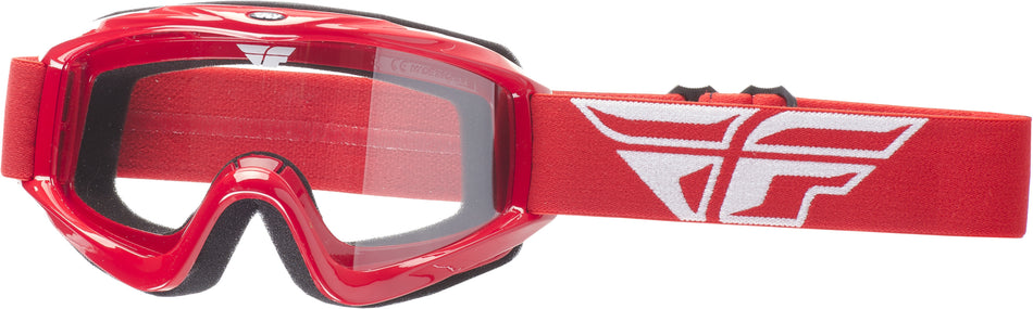 FLY RACING 2018 Focus Goggle Red W/Clear Lens 37-4002