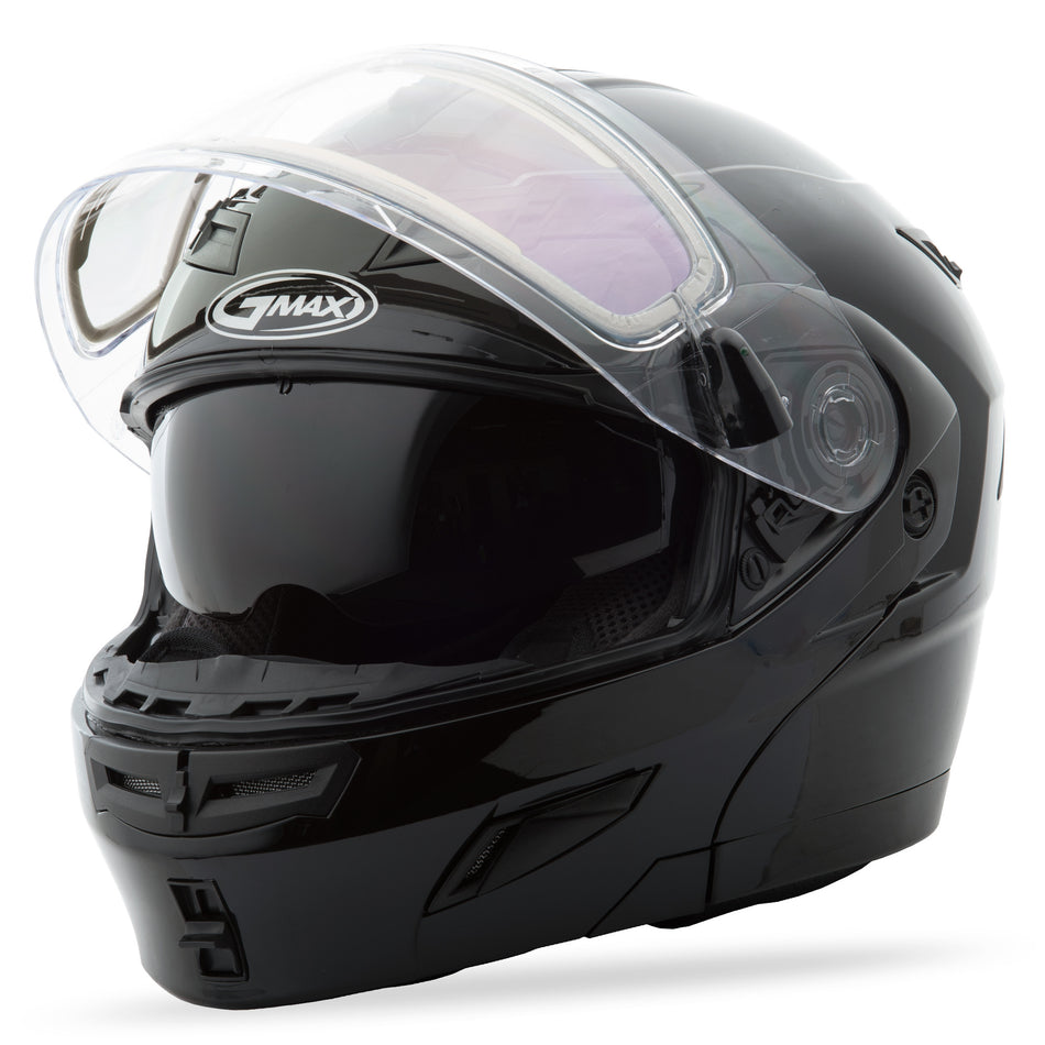 GMAX Gm-54s Modular Helmet Black W/Electric Shield 3x G454029