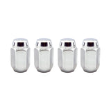 McGard Hex Lug Nut (Cone Seat) 1/2-20 / 13/16 Hex / 1.5in. Length (4-Pack) - Chrome 64000