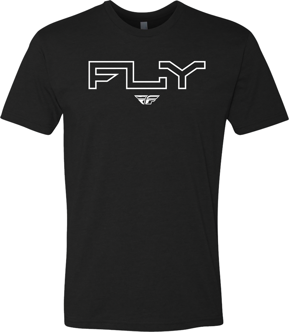 FLY RACING Fly Edge Tee Black Lg 354-0308L