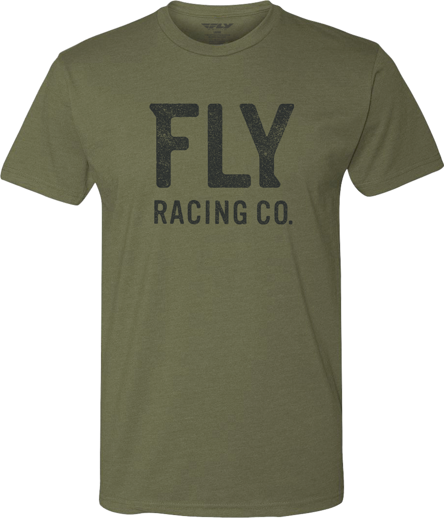 FLY RACING Fly Gauge Tee Olive Lg 352-0105L