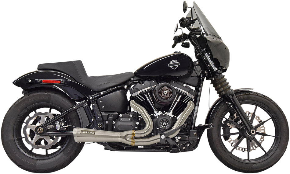 BASSANI XHAUST The Ripper Short Road Rage 2-into-1 Exhaust System Stainless Steel 1S73SS